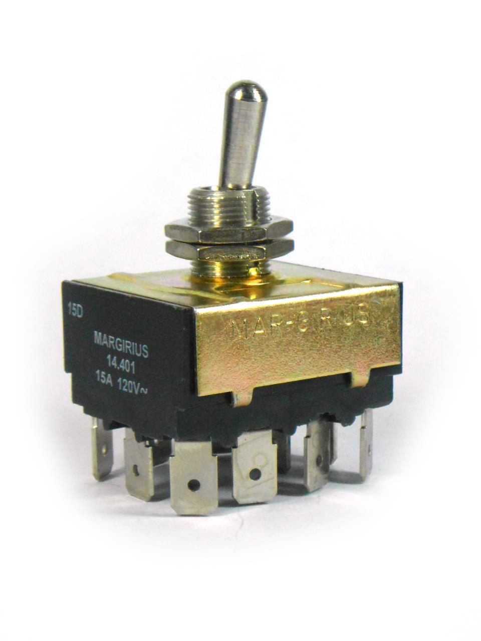 Interruptores de Alavanca - Interruptor quadripolar 15A 120V E3Q