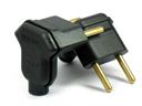 Plug 90 graus MarGirius PLD6-2 Preto (F) com dois pinos para 10A 250V