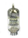 Válvula eletrônica trido duplo ECC85 6AQ8 Miniwatt