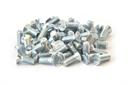 Parafuso fenda simples de cabeça chata 1/8x5/16 galvanizado