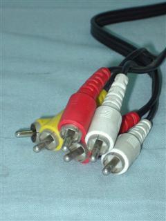 Cabo RCA AV plug injetado