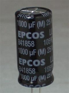 Capacitor eletrolítico 1000uF 25V