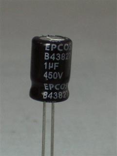 Capacitor eletrolítico 1uF 450V