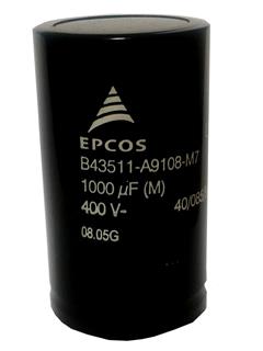 Capacitor eletrolítico de 1000uF para 400V Epcos