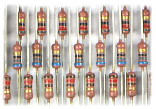 Resistor de filme metálico de 68 Ohms para meio watt