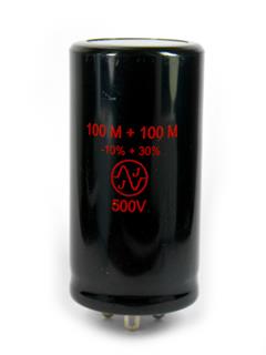 Capacitor Eletrolítico 100+100uF 500V JJ