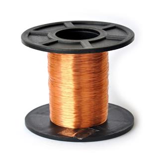 Carretel com 100g de fio de cobre esmaltado número 33AWG