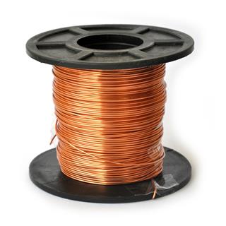 Carretel com 250g de fio de cobre esmaltado número 22AWG