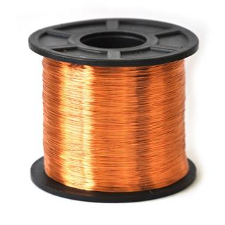 Carretel com 500g de fio de cobre esmaltado número 31AWG