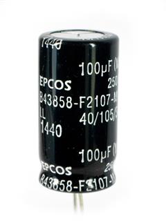 Capacitor eletrolítico 100uF x 250V