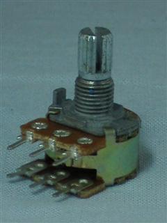 Potenciômetros miniatura com diâmetro de 16 milímetros - Potenciômetro mini p/ placa 50+50K Linear