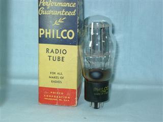 Válvulas triodos de potência - Válvula 6A5 Philco