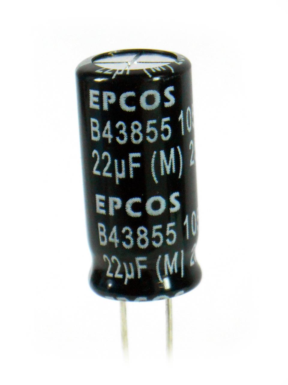 Capacitor Eletrolítico 22uF x 250V