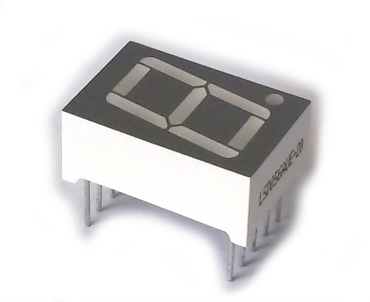 Diodos semicondutores retificadores, detectores e emissores de luz - Display 7 segmentos D168K vermelho catodo comum