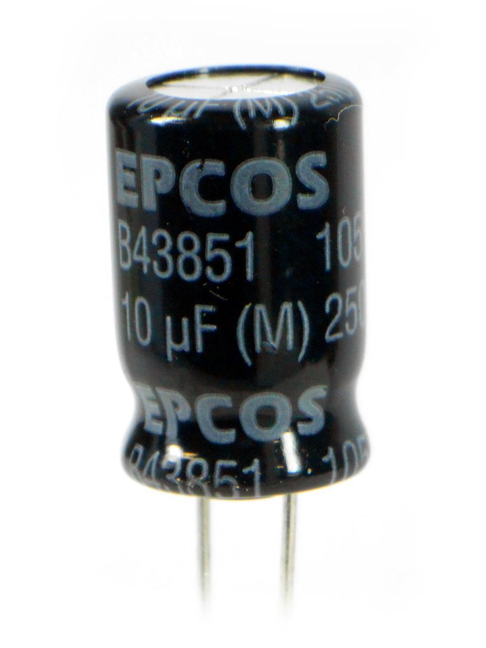 Capacitor Eletrolítico 10uF x 250V