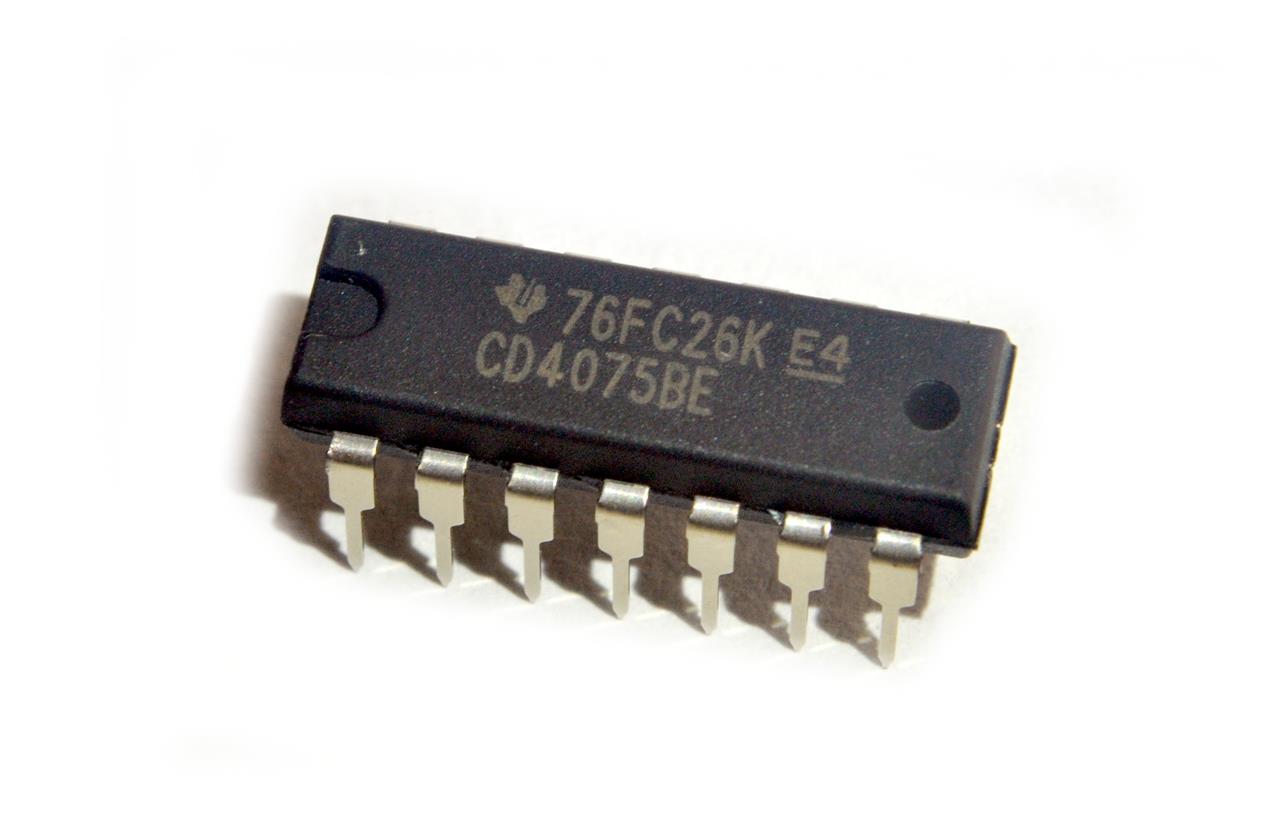 Circuitos integrados com portas OR - Circuito integrado CD4075BE