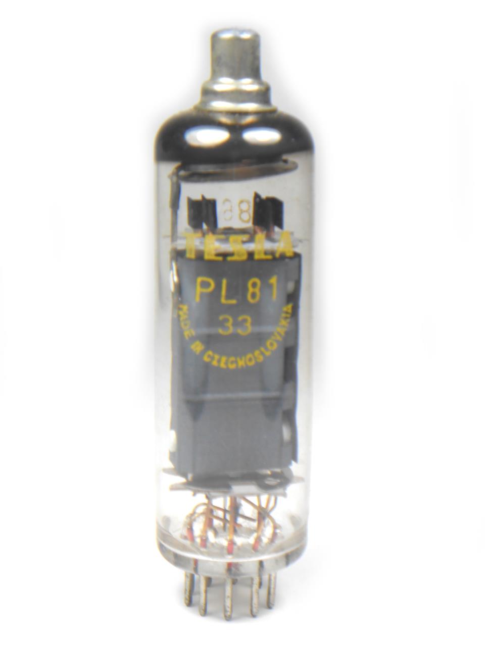 Válvulas petodos para transmissão de radiofrequência para soquete miniatura de nove pinos - Válvula PL81 / 21A6 Tesla