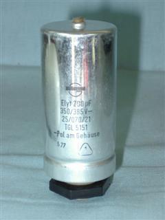 Capacitor Eletrolitico 200uF/350V Polam