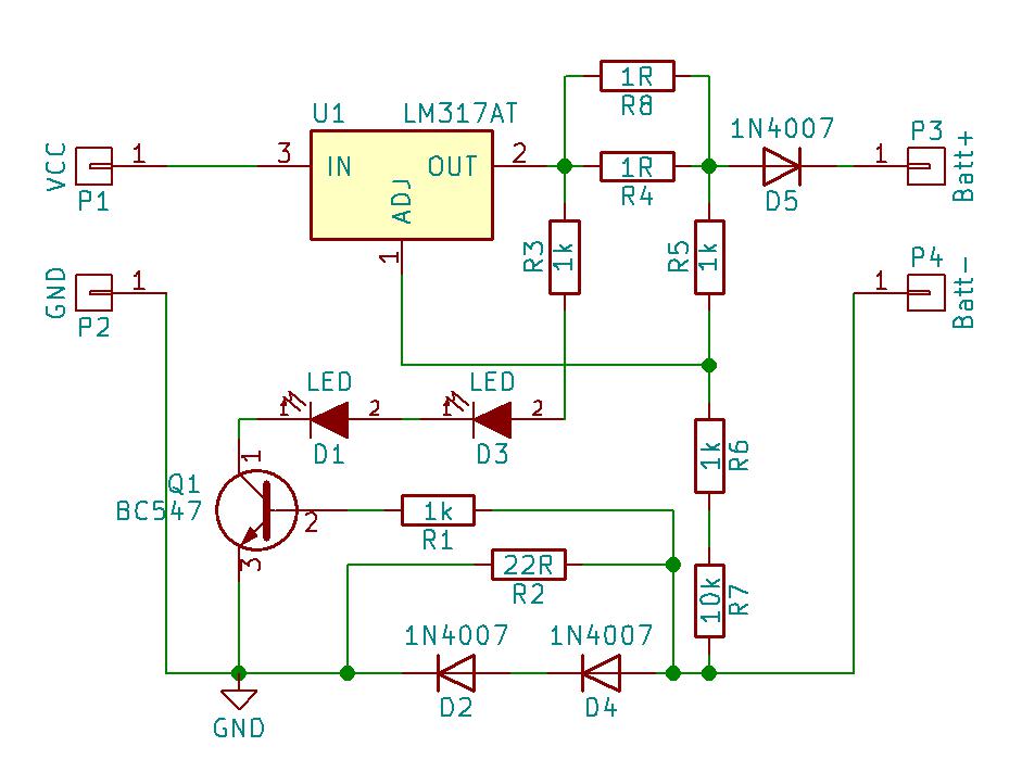 Circuito esquemático do novo carregador para o aspirador de pó Electrolux Ergo4